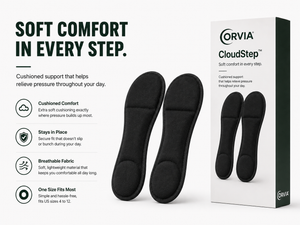 ORVIA CloudStep™ – Cushioned Pressure-Relief Socks