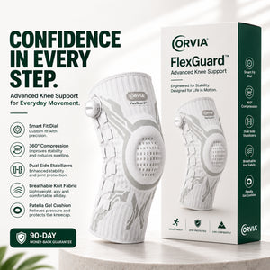 ORVIA FlexGuard™ – Adjustable Compression & Stabilizing Knee Brace